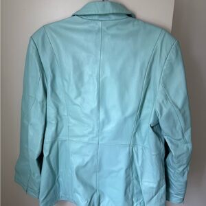 Blue Genuine Leather Jacket